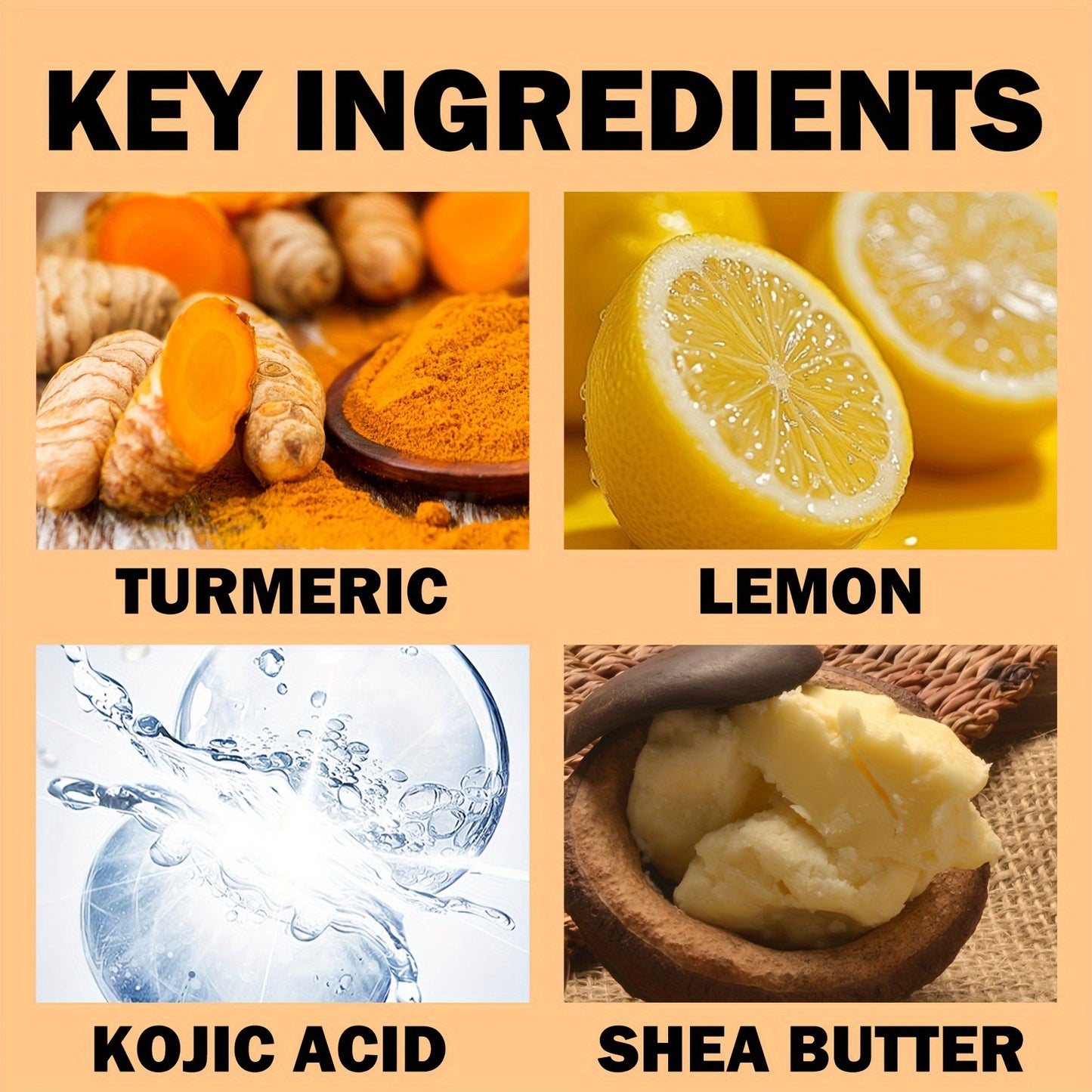 1pc XIOIMY Turmeric & Lemon Kojic Soap Bar, 3.527oz, Unisex-Adult, Alcohol-Free, Moisturizing, Deep Cleansing, Vitamin C Enriched, Lemon Scented, Suitable for All Skin Types