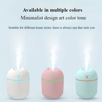 Air Humidifier Cute Aroma Diffuser with Night Light Cold Mist for Bedroom Home Car Plants Purifier Humifier Room Freshener