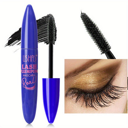Voluminous Mascara - Water-Resistant Formula with Full and Luscious Lashes, Natural-Looking Definition, Extreme Length and Volume, Smudge-Proof, Flake-Free, and All-Day Wear - Intense Black Pigment, Lasts from Morning to Nigh