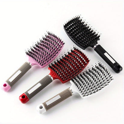 1pc Magic Scalp Massage Hair Brush for Women - Professional Detangling Tool for Wet Curly Hair - Hairdressing Tool, Detangling Brush, Ergonomic Handle, Durable Bristles, Salon Professionals, Styling Accessory, Sleek Design, S