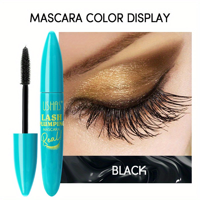Voluminous Mascara - Water-Resistant Formula with Full and Luscious Lashes, Natural-Looking Definition, Extreme Length and Volume, Smudge-Proof, Flake-Free, and All-Day Wear - Intense Black Pigment, Lasts from Morning to Nigh