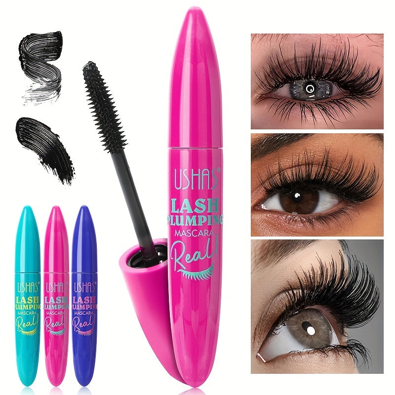 Voluminous Mascara - Water-Resistant Formula with Full and Luscious Lashes, Natural-Looking Definition, Extreme Length and Volume, Smudge-Proof, Flake-Free, and All-Day Wear - Intense Black Pigment, Lasts from Morning to Nigh