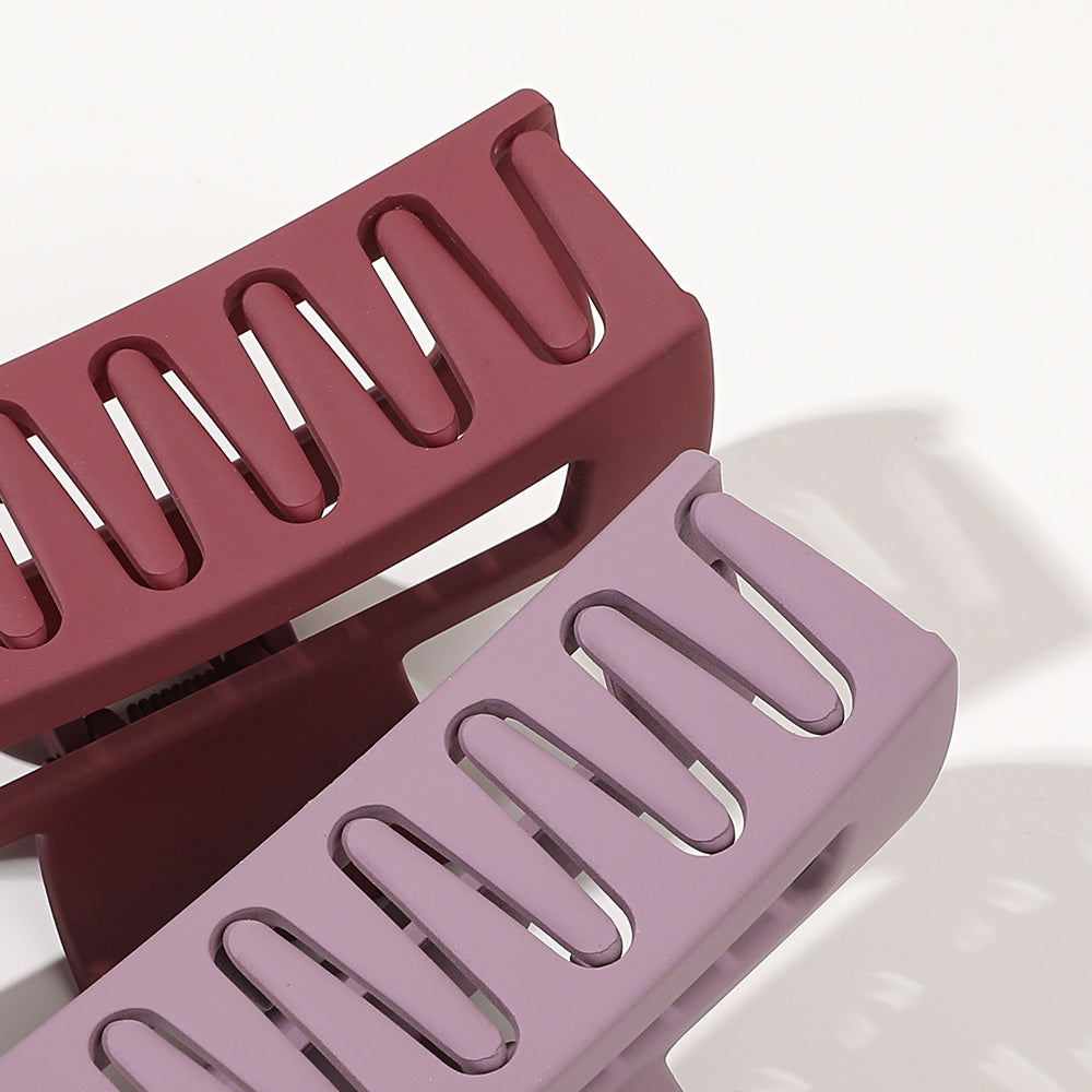 4pcs Strong Hold Hair Claw for Women - Medium Rectangle Clip with Non-Slip Grip for Thick and Thin Hair - Cute and Stylish Jaw Clip for Hair Styling Accessories