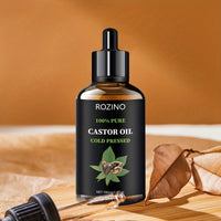 Castor Seed Essential Oil. Suitable for Massage, Light Beige Care, Gua Sha, Shower, Face, Body, Nails, Hair, And Eyelash Care. General Application.