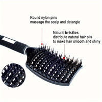 1pc Magic Scalp Massage Hair Brush for Women - Professional Detangling Tool for Wet Curly Hair - Hairdressing Tool, Detangling Brush, Ergonomic Handle, Durable Bristles, Salon Professionals, Styling Accessory, Sleek Design, S