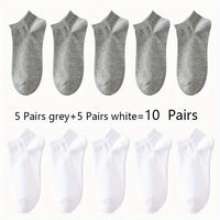 Women'S Classic Invisible Socks, Solid Color, Polyester 94% Spandex 6%, Knit Fabric, 200g/m², Hand Wash, for Women