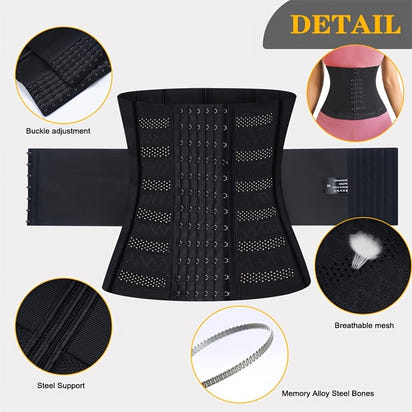Abdominal Belt for Women Double Layer Reinforced Waist Shaper Body Shaper Waist Trainer