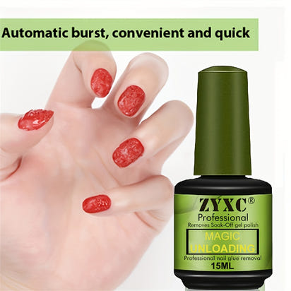 15ml Magic Soak-Off Quick Nail Glue Remover, Nail Polish Remover For Gel Nails Polish