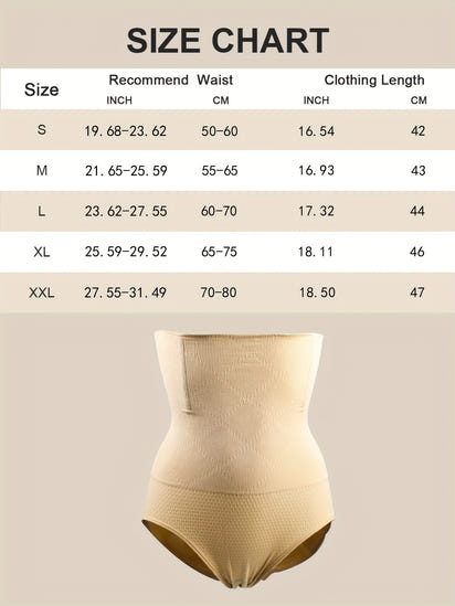 1 Pcs High Waist Shaping Panties Waist Trainer Body Shaper Tummy Sheath Woman Flat Belly Control Panties Hip Butt Lifter Briefs Panty Women Underwear Shapewear