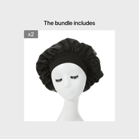 Awegeo Women'S Pink Satin Bonnet - Soft, Comfortable Sleep Cap with Ruffled Design, Oil-Free Polyester, Perfect for Hair Protection and Styling, Hair Protection Cap | Ruffled Bonnet | Oilfree Material