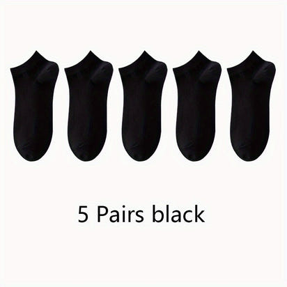 Women'S Classic Invisible Socks, Solid Color, Polyester 94% Spandex 6%, Knit Fabric, 200g/m², Hand Wash, for Women