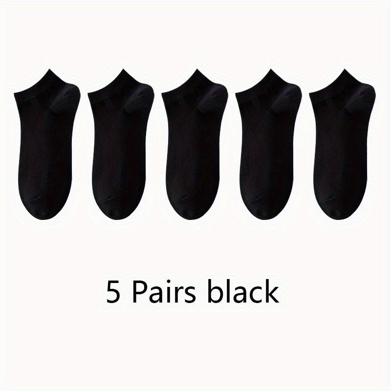 Women'S Classic Invisible Socks, Solid Color, Polyester 94% Spandex 6%, Knit Fabric, 200g/m², Hand Wash, for Women