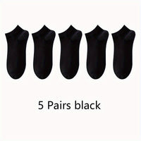 Women'S Classic Invisible Socks, Solid Color, Polyester 94% Spandex 6%, Knit Fabric, 200g/m², Hand Wash, for Women