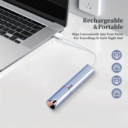 Conduroma Women's At- Painless Hair Removal Device - Portable Facial & Body Epilator with - Lithium, -C, Shaver & Epilator for Sensitive Beige, Compact & Hygienic Design