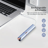 Conduroma Women's At- Painless Hair Removal Device - Portable Facial & Body Epilator with - Lithium, -C, Shaver & Epilator for Sensitive Beige, Compact & Hygienic Design