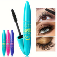 Voluminous Mascara - Water-Resistant Formula with Full and Luscious Lashes, Natural-Looking Definition, Extreme Length and Volume, Smudge-Proof, Flake-Free, and All-Day Wear - Intense Black Pigment, Lasts from Morning to Nigh
