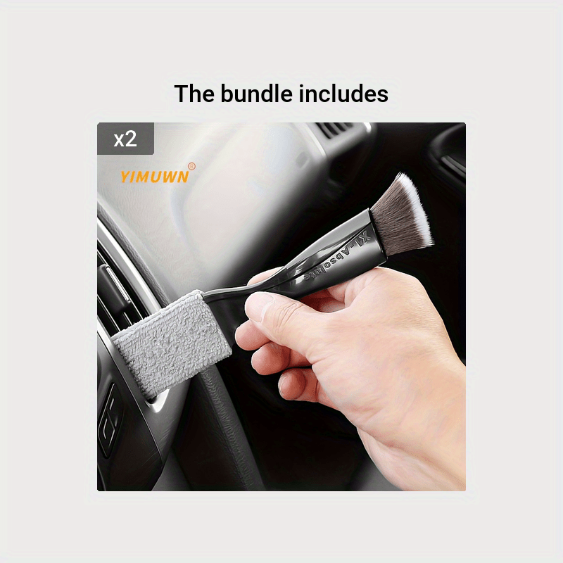 Effortlessly Clean Your Car's Interior with this Soft Brush Air Conditioner Cleaning Tool!