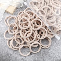 50pcs/Set Women   Basic Hair Bands 1.57inch Simple Solid Colors Elastic Headband Hair Ropes Ties Hair Accessories Ponytail Holder