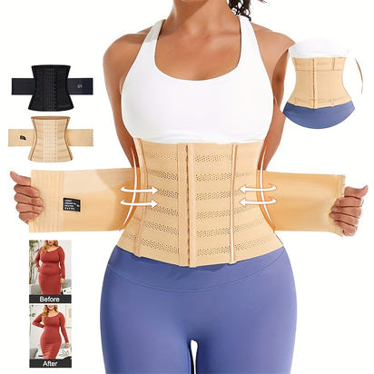 Abdominal Belt for Women Double Layer Reinforced Waist Shaper Body Shaper Waist Trainer