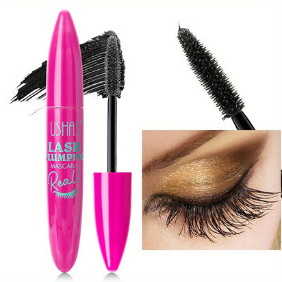 Voluminous Mascara - Water-Resistant Formula with Full and Luscious Lashes, Natural-Looking Definition, Extreme Length and Volume, Smudge-Proof, Flake-Free, and All-Day Wear - Intense Black Pigment, Lasts from Morning to Nigh