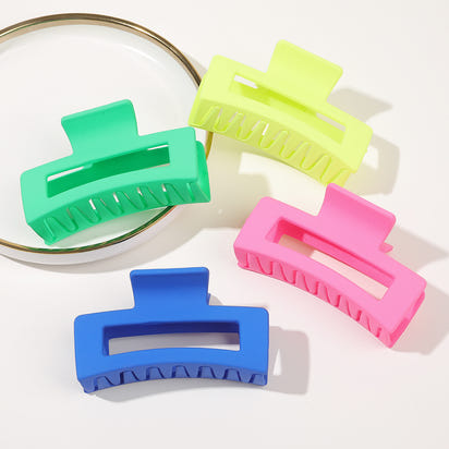 4pcs Strong Hold Hair Claw for Women - Medium Rectangle Clip with Non-Slip Grip for Thick and Thin Hair - Cute and Stylish Jaw Clip for Hair Styling Accessories