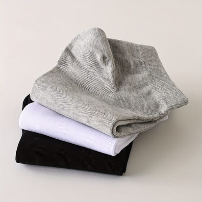 Women'S Classic Invisible Socks, Solid Color, Polyester 94% Spandex 6%, Knit Fabric, 200g/m², Hand Wash, for Women