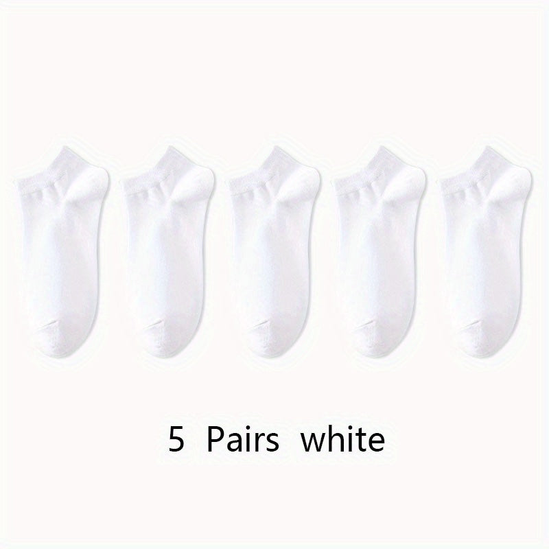 Women'S Classic Invisible Socks, Solid Color, Polyester 94% Spandex 6%, Knit Fabric, 200g/m², Hand Wash, for Women