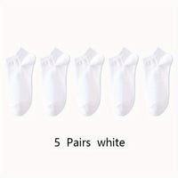 Women'S Classic Invisible Socks, Solid Color, Polyester 94% Spandex 6%, Knit Fabric, 200g/m², Hand Wash, for Women