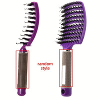 1pc Magic Scalp Massage Hair Brush for Women - Professional Detangling Tool for Wet Curly Hair - Hairdressing Tool, Detangling Brush, Ergonomic Handle, Durable Bristles, Salon Professionals, Styling Accessory, Sleek Design, S