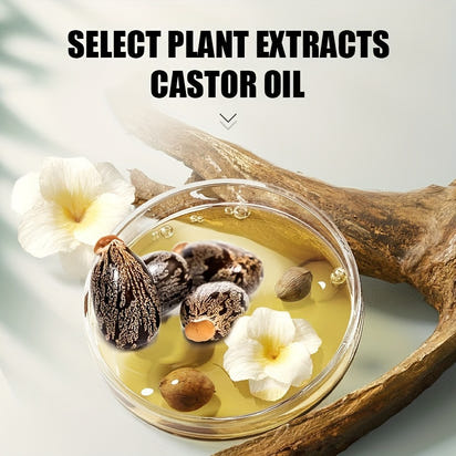 Castor Seed Essential Oil. Suitable for Massage, Light Beige Care, Gua Sha, Shower, Face, Body, Nails, Hair, And Eyelash Care. General Application.