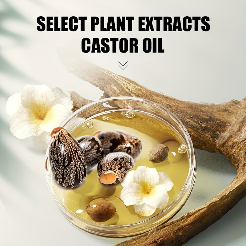 Castor Seed Essential Oil. Suitable for Massage, Light Beige Care, Gua Sha, Shower, Face, Body, Nails, Hair, And Eyelash Care. General Application.
