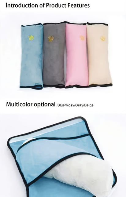Soft Auto Seat Strap Headrest Neck Support - Car Seat Belt Pillow, Shoulder Pads, Safety Belt Protector Cushion, Comfortable Fabric Material for Enhanced Comfort and Safety, Car Comfort Accessory | Sun Design Pillow | Durable