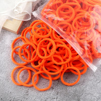 50pcs/Set Women   Basic Hair Bands 1.57inch Simple Solid Colors Elastic Headband Hair Ropes Ties Hair Accessories Ponytail Holder