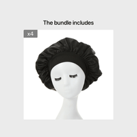 Awegeo Women'S Pink Satin Bonnet - Soft, Comfortable Sleep Cap with Ruffled Design, Oil-Free Polyester, Perfect for Hair Protection and Styling, Hair Protection Cap | Ruffled Bonnet | Oilfree Material