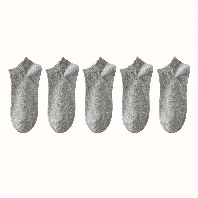 Women'S Classic Invisible Socks, Solid Color, Polyester 94% Spandex 6%, Knit Fabric, 200g/m², Hand Wash, for Women