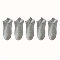 Women'S Classic Invisible Socks, Solid Color, Polyester 94% Spandex 6%, Knit Fabric, 200g/m², Hand Wash, for Women