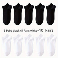 Women'S Classic Invisible Socks, Solid Color, Polyester 94% Spandex 6%, Knit Fabric, 200g/m², Hand Wash, for Women