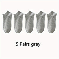 Women'S Classic Invisible Socks, Solid Color, Polyester 94% Spandex 6%, Knit Fabric, 200g/m², Hand Wash, for Women