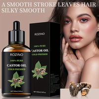 Castor Seed Essential Oil. Suitable for Massage, Light Beige Care, Gua Sha, Shower, Face, Body, Nails, Hair, And Eyelash Care. General Application.