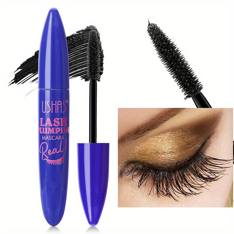 Voluminous Mascara - Water-Resistant Formula with Full and Luscious Lashes, Natural-Looking Definition, Extreme Length and Volume, Smudge-Proof, Flake-Free, and All-Day Wear - Intense Black Pigment, Lasts from Morning to Nigh