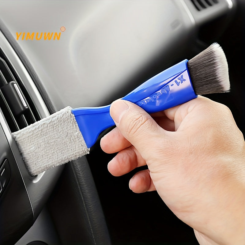 Effortlessly Clean Your Car's Interior with this Soft Brush Air Conditioner Cleaning Tool!