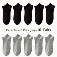 Women'S Classic Invisible Socks, Solid Color, Polyester 94% Spandex 6%, Knit Fabric, 200g/m², Hand Wash, for Women