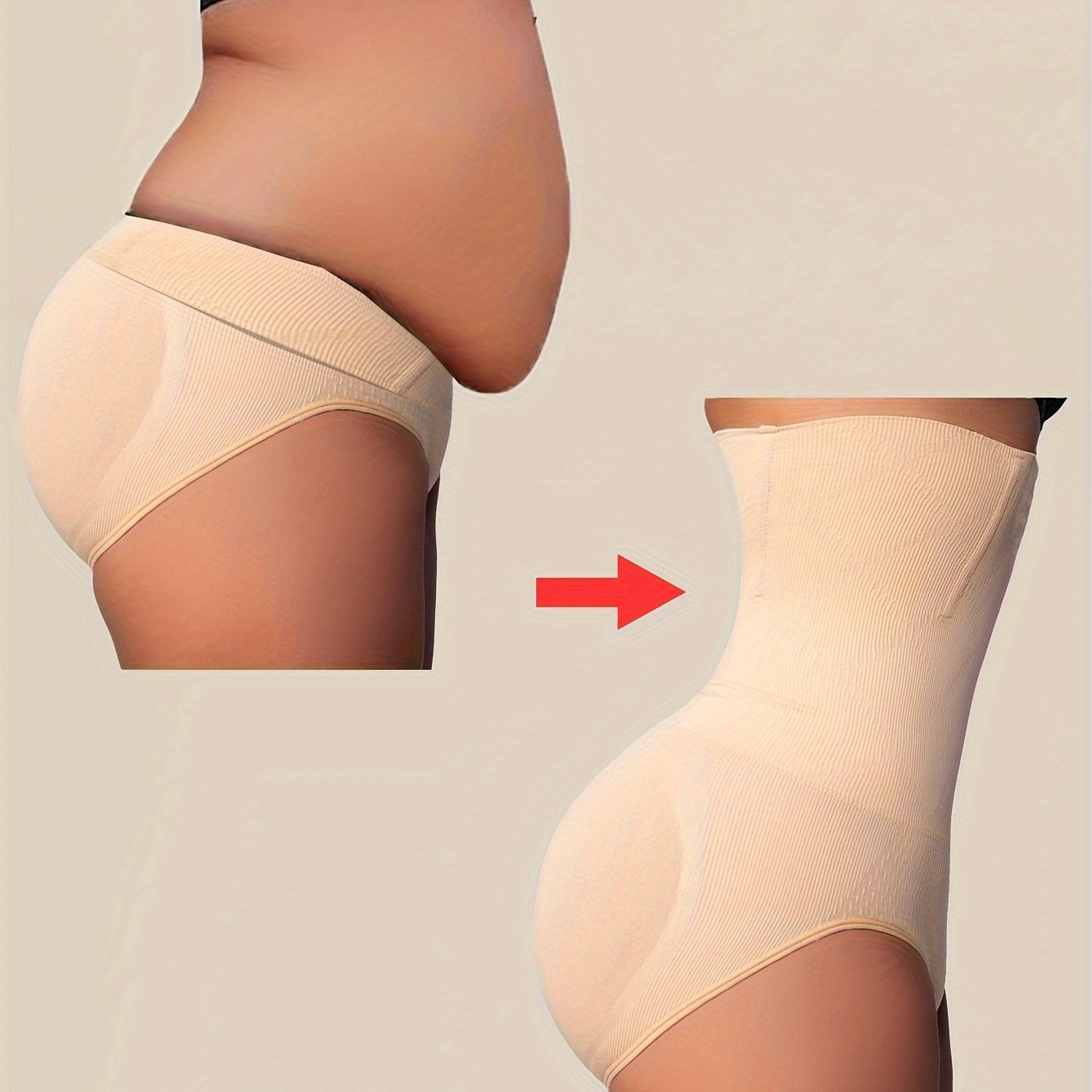1 Pcs High Waist Shaping Panties Waist Trainer Body Shaper Tummy Sheath Woman Flat Belly Control Panties Hip Butt Lifter Briefs Panty Women Underwear Shapewear