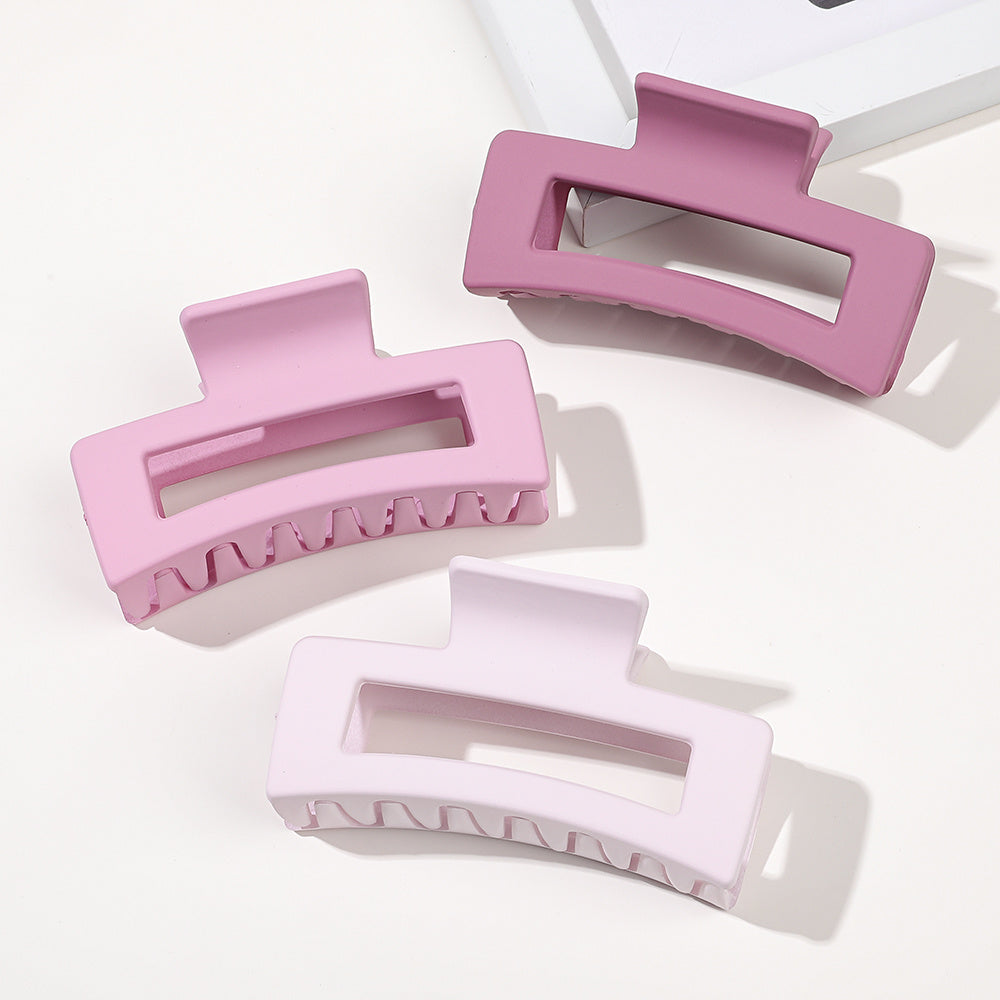 4pcs Strong Hold Hair Claw for Women - Medium Rectangle Clip with Non-Slip Grip for Thick and Thin Hair - Cute and Stylish Jaw Clip for Hair Styling Accessories