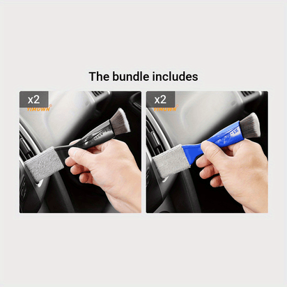 Effortlessly Clean Your Car's Interior with this Soft Brush Air Conditioner Cleaning Tool!