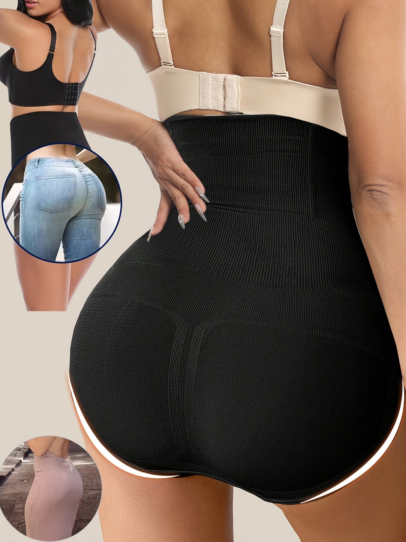 1 Pcs High Waist Shaping Panties Waist Trainer Body Shaper Tummy Sheath Woman Flat Belly Control Panties Hip Butt Lifter Briefs Panty Women Underwear Shapewear