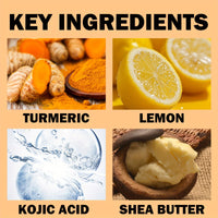 1pc XIOIMY Turmeric & Lemon Kojic Soap Bar, 3.527oz, Unisex-Adult, Alcohol-Free, Moisturizing, Deep Cleansing, Vitamin C Enriched, Lemon Scented, Suitable for All Skin Types