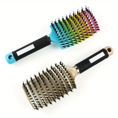1pc Magic Scalp Massage Hair Brush for Women - Professional Detangling Tool for Wet Curly Hair - Hairdressing Tool, Detangling Brush, Ergonomic Handle, Durable Bristles, Salon Professionals, Styling Accessory, Sleek Design, S