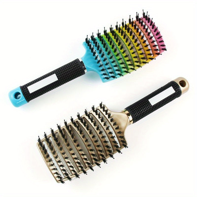1pc Magic Scalp Massage Hair Brush for Women - Professional Detangling Tool for Wet Curly Hair - Hairdressing Tool, Detangling Brush, Ergonomic Handle, Durable Bristles, Salon Professionals, Styling Accessory, Sleek Design, S